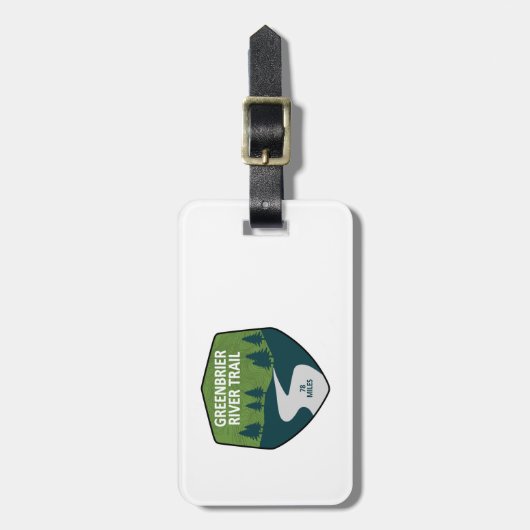 Greenbrier River Trail Bagagelabel (Voorkant verticaal)
