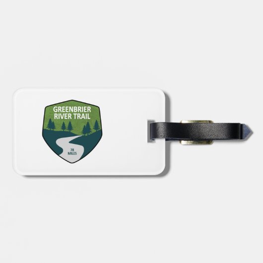 Greenbrier River Trail Bagagelabel (Achterkant horizontaal)
