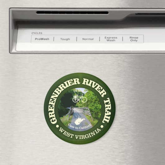 Greenbrier River Trail (fietsen c) Magneet (Insitu (Vaatwasser))