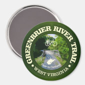Greenbrier River Trail (fietsen c) Magneet (Voorkant / Achterkant)