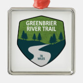 Greenbrier River Trail Metalen Ornament (Voorkant)