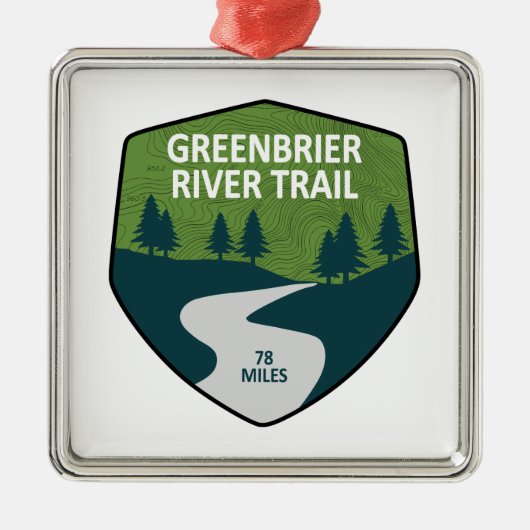 Greenbrier River Trail Metalen Ornament (Voorkant)