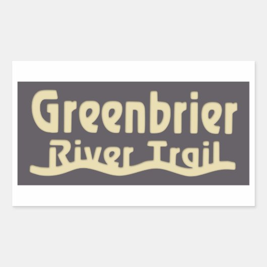 Greenbrier River Trail Rechthoekige Sticker (Voorkant)