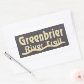 Greenbrier River Trail Rechthoekige Sticker (Envelop)