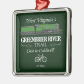 Greenbrier River Trail (RT2) Metalen Ornament (Links)