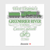 Greenbrier River Trail (RT2) Sticker (Vel)