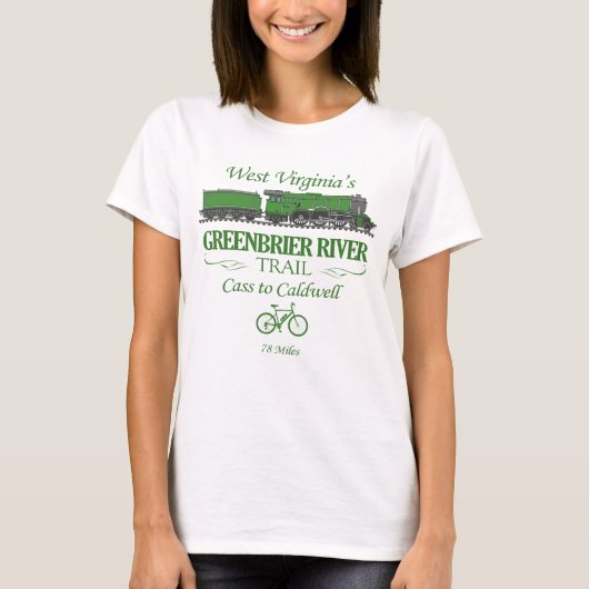 Greenbrier River Trail (RT2) T-shirt (Voorkant)