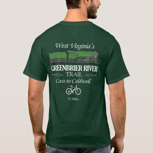 Greenbrier River Trail (RT2) T-shirt (Achterkant)