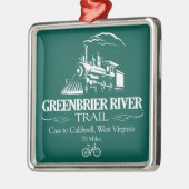 Greenbrier River Trail (RT) Metalen Ornament (Links)