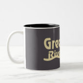 Greenbrier River Trail Tweekleurige Koffiemok (Links)