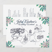 Greenbrier Trouwweekend Schema definitief Kaart (Voorkant / Achterkant)