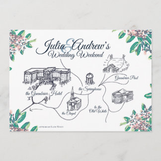 Greenbrier Trouwweekend Schema definitief Kaart