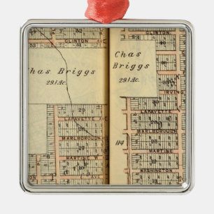 Greenburg, New York 10 Metalen Ornament