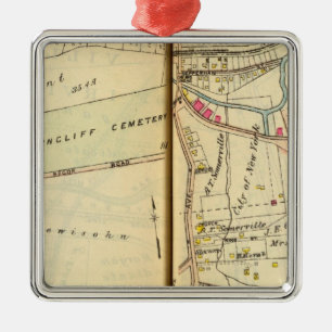 Greenburg, New York 3 Metalen Ornament