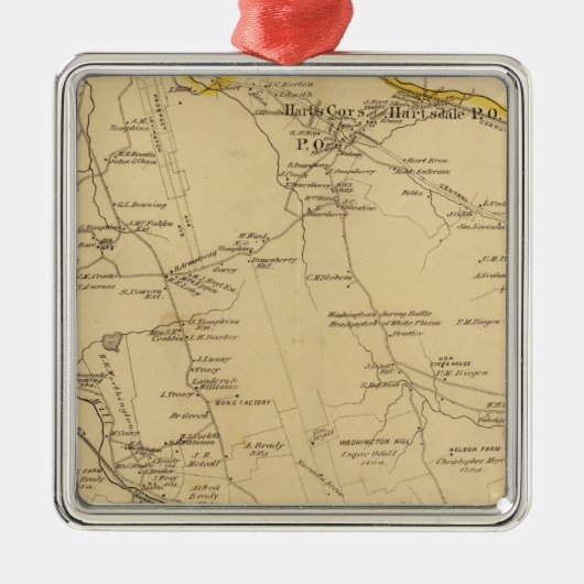 Greenburgh, New York Metalen Ornament (Voorkant)