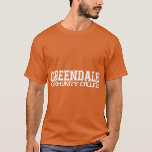 GREENDALE College T-shirt wit familie (Voorkant)