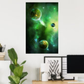 Greenday Galaxy Poster (Thuiskantoor)