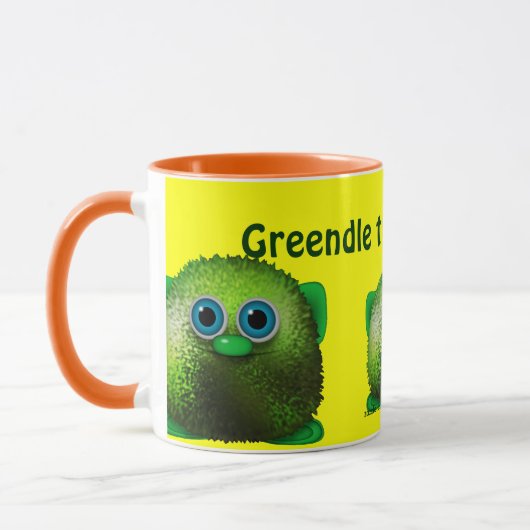 Greendle the Cudly Wuzzy-Butt Drink Mok (Links)