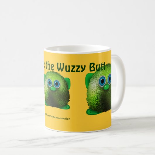 Greendle the Cudly Wuzzy-Butt Drink Mok (Voorkant rechts)