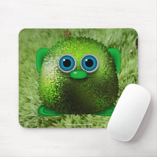 Greendle the Cute Wuzzy Butt & Grass Kinder Mousep Muismat (Met muis)