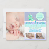 GreenDragon-fotogeboorteaankondiging Aankondiging (Voorkant)