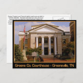 Greene County Courthouse - Greeneville, TN Briefkaart (Voorkant / Achterkant)