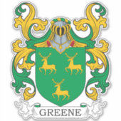 Greene Family Crest Sticker (Voorkant)
