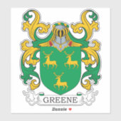 Greene Family Crest Sticker (Vel)