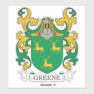 Greene Family Crest Sticker