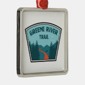 Greene River Trail Pennsylvania Metalen Ornament (Rechts)