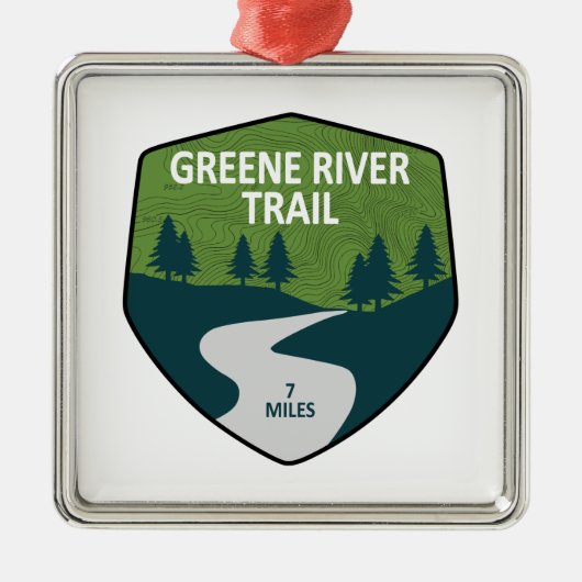 Greene River Trail Pennsylvania Metalen Ornament (Voorkant)