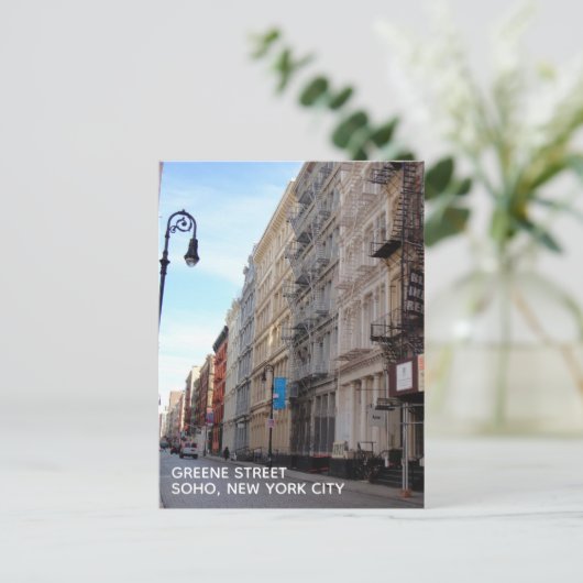 Greene Street SoHo Architecture New York City NYC Briefkaart (Staand voorkant)