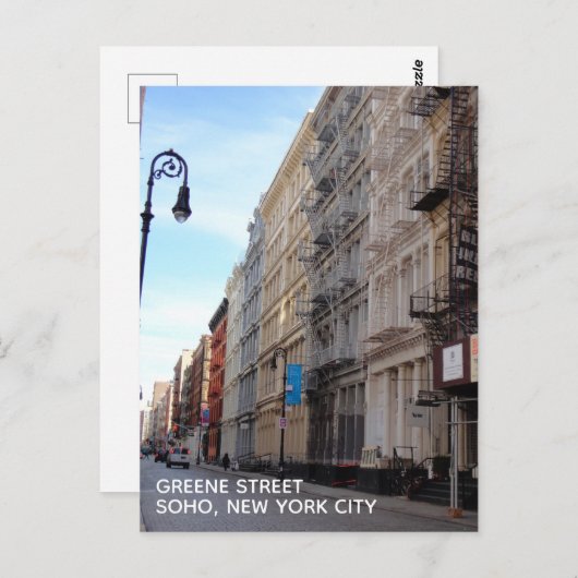 Greene Street SoHo Architecture New York City NYC Briefkaart (Voorkant / Achterkant)