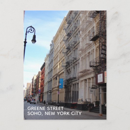 Greene Street SoHo Architecture New York City NYC Briefkaart (Voorkant)
