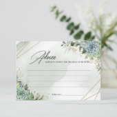 Greeneey zuigt goud lijst boho Advice Kaart op (Staand voorkant)