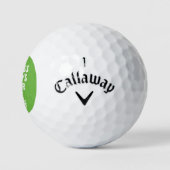 Greener Grass Funny golf Humor Gezegde Typografie Golfballen (Logo)