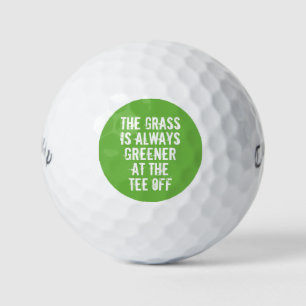 Greener Grass Funny golf Humor Gezegde Typografie Golfballen