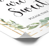 Greenere succulent boho baby's zijn een zoet teken poster (Hoek)