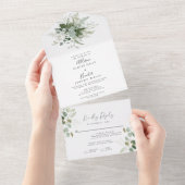 Greenergy all in one Wedding Invitation All In One Uitnodiging (Afscheurbaar)