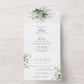 Greenergy all in one Wedding Invitation Uitnodiging (Binnen)
