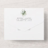 Greenergy all in one Wedding Invitation Uitnodiging (Achterkant)