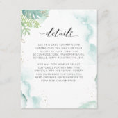 Greenergy and Waterverf Details Enclosure Card Informatiekaartje (Voorkant)