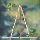 Greenery 50th Wedding Anniversary Welcome Acryl Bord (Neutraal)