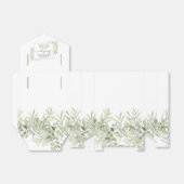 Greenery A Sweet Beginning Dank je bruiloft Bedankdoosjes (Uitgevouwen)