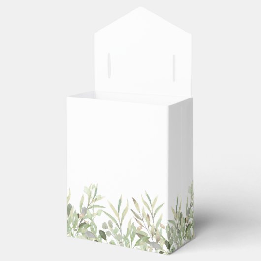 Greenery A Sweet Beginning Dank je bruiloft Bedankdoosjes (Geopend)