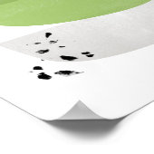greenery abstract, minimalist poster print (Hoek)