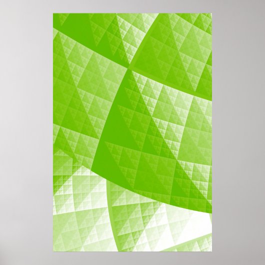 Greenery abstract patroon poster (Voorkant)