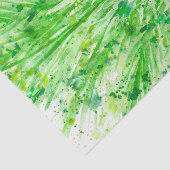 Greenery abstract waterverf, kunststofpapier tissuepapier (Detail)