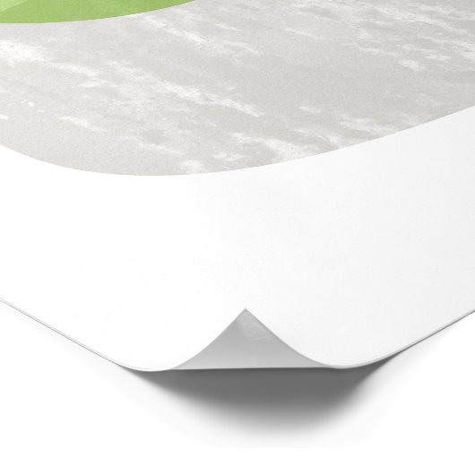 Greenery abstracte druk op het poster (Hoek)