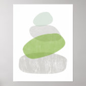 Greenery abstracte druk op het poster (Voorkant)